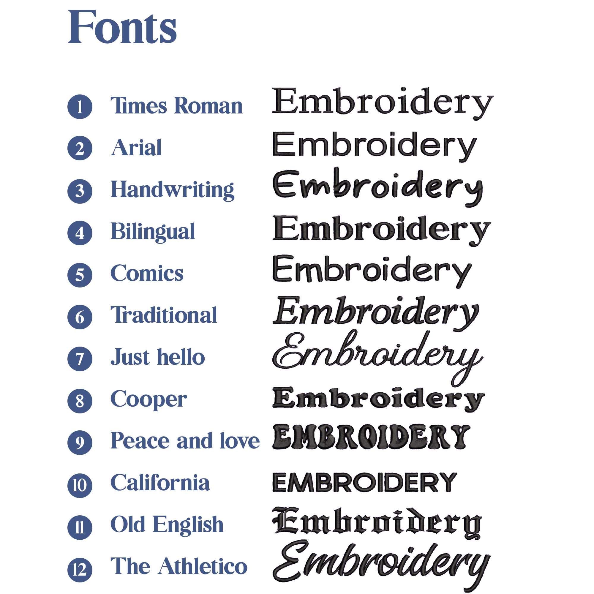 French bulldog custom embroidery design