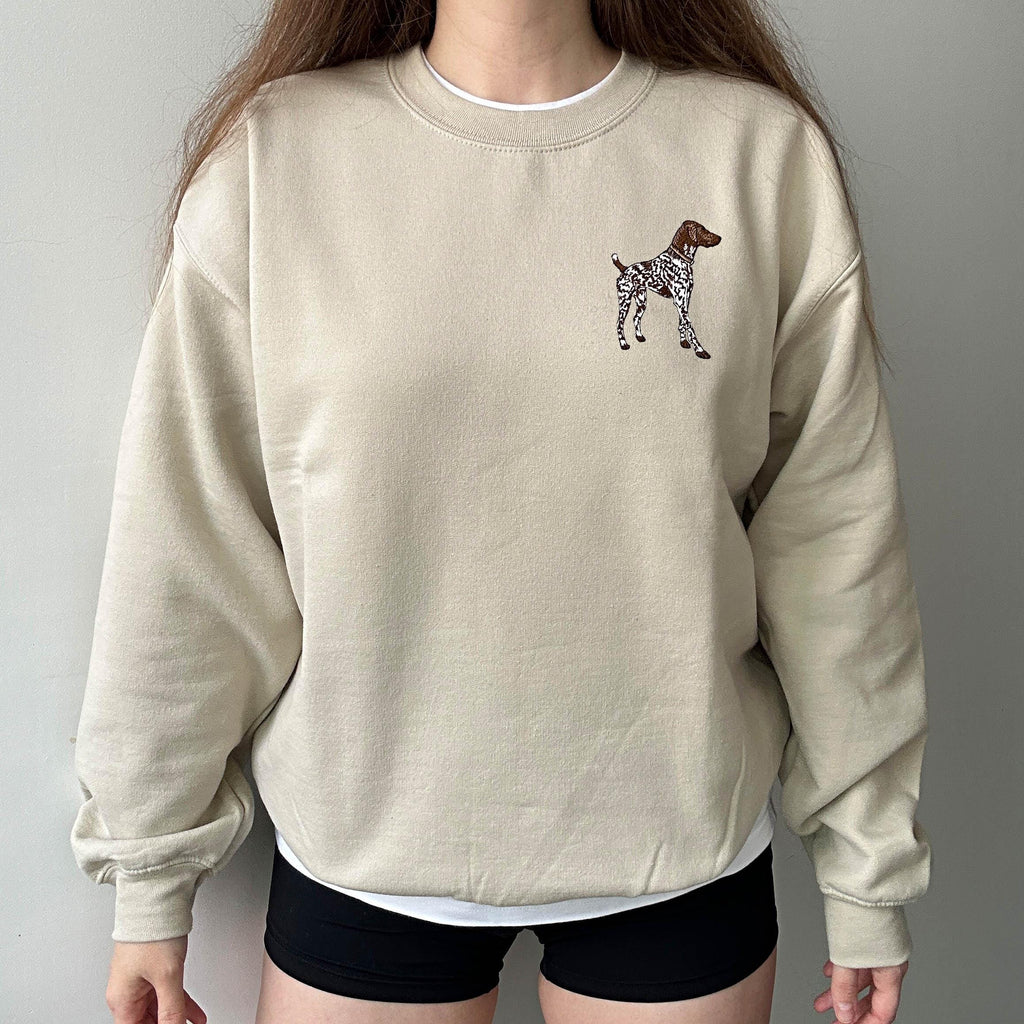 German shorthaired pointer embroidery design