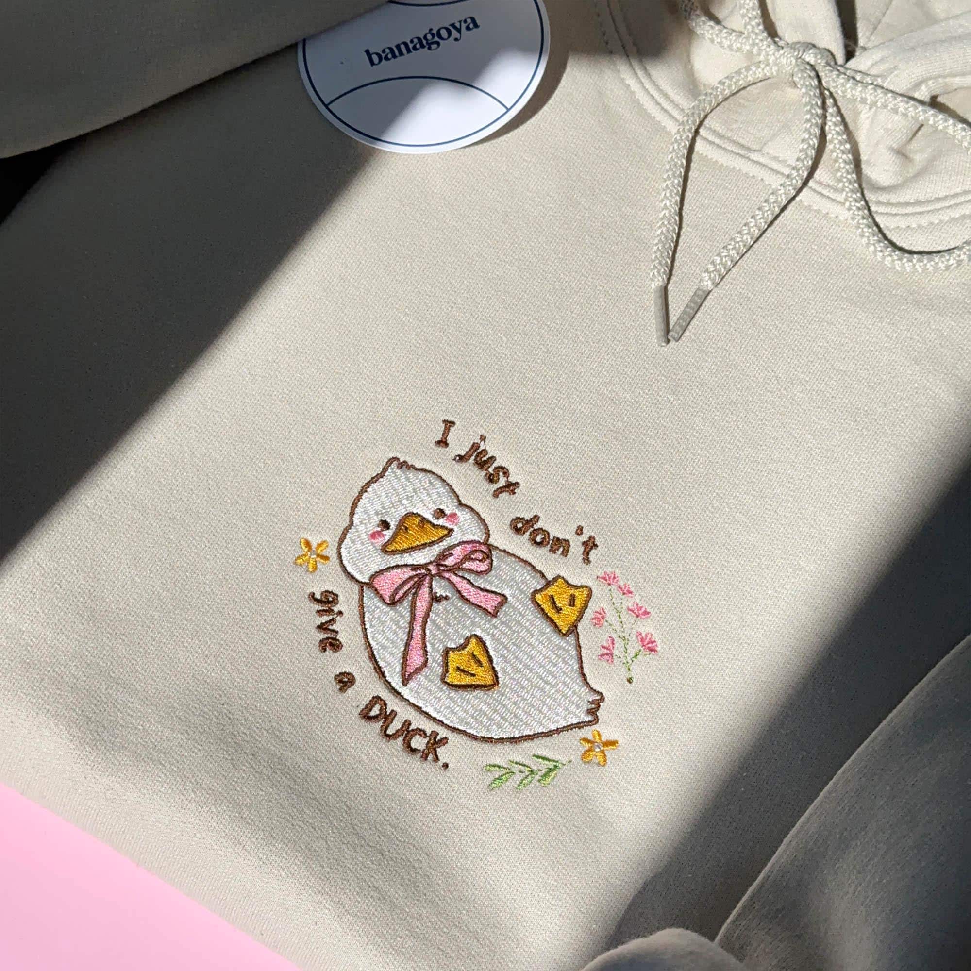 Cute goose embroidery design