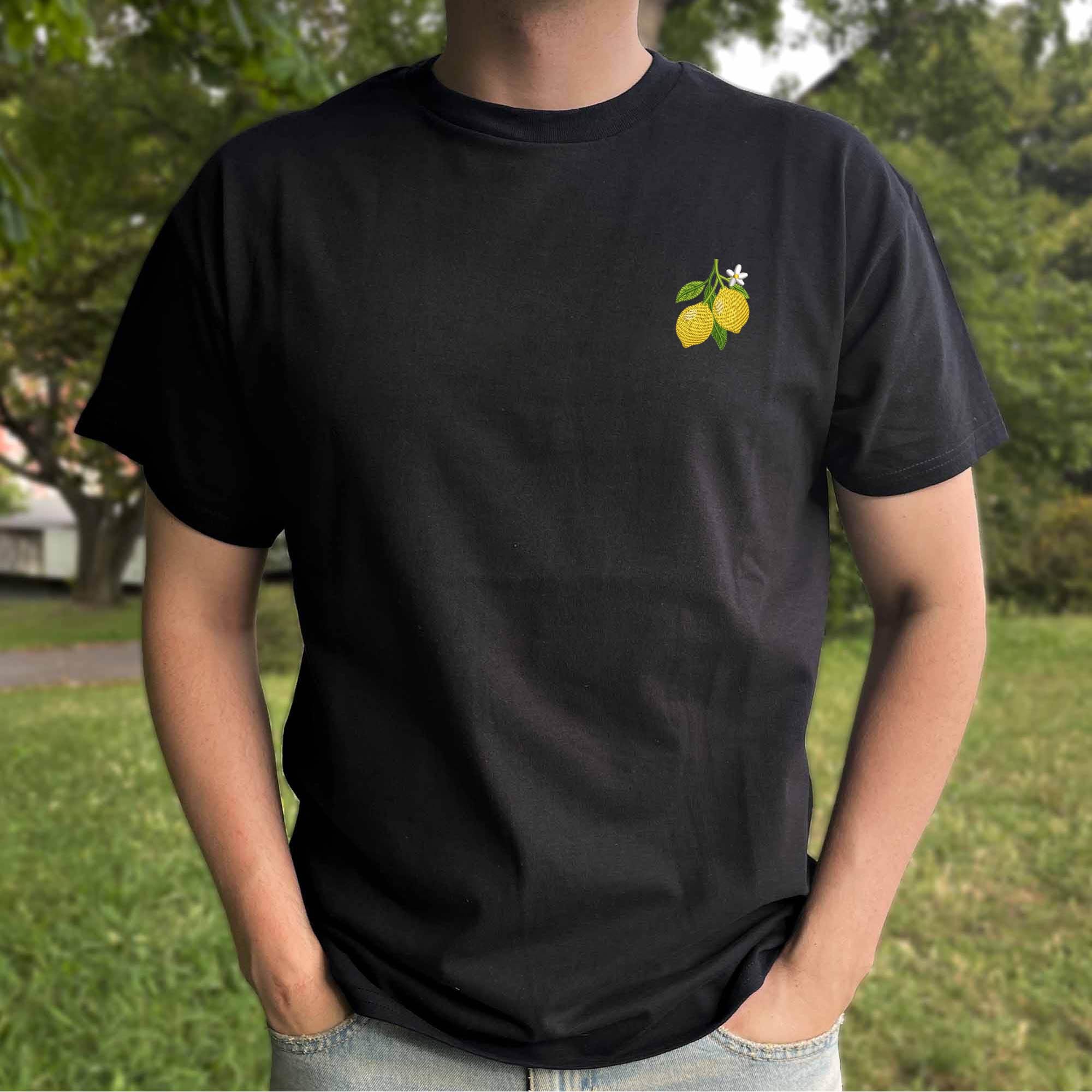 Lemon branch embroidery design