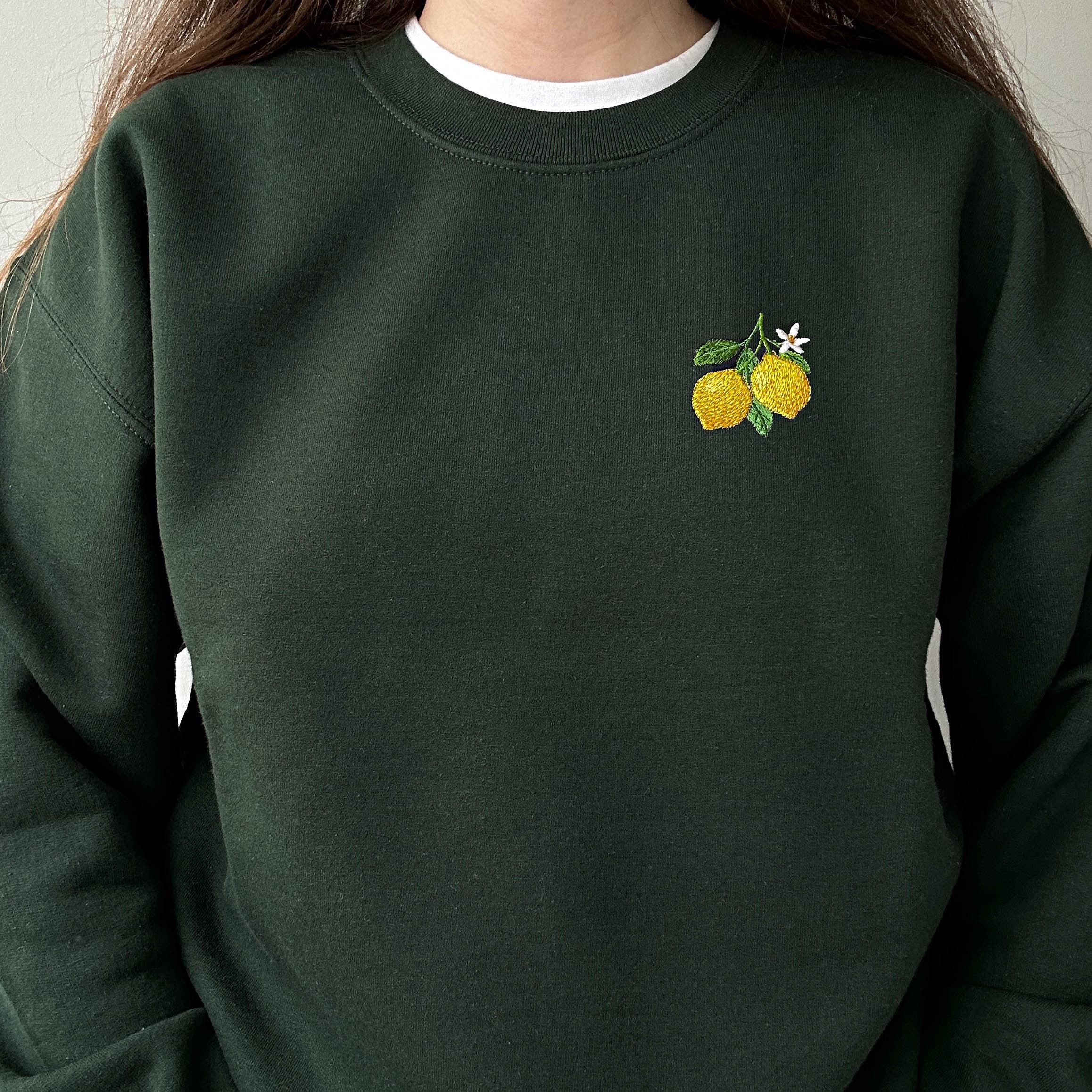 Lemon branch embroidery design