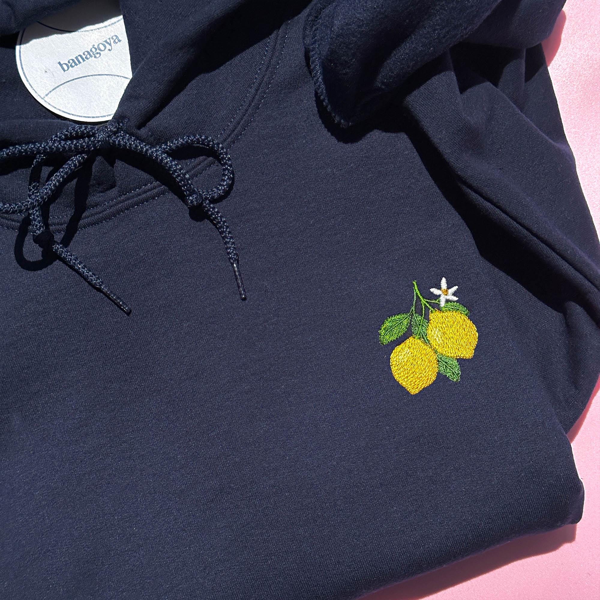 Lemon branch embroidery design