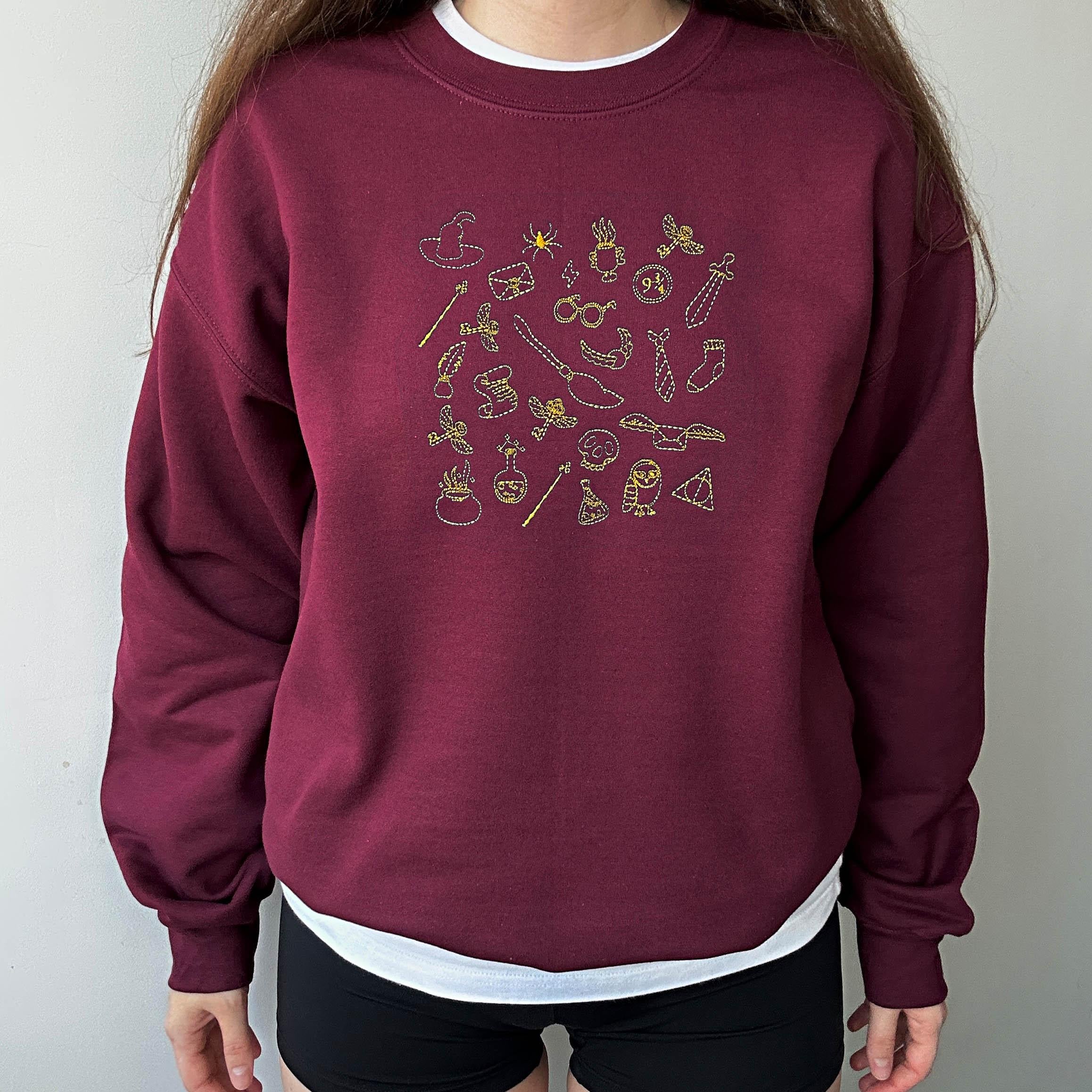 Wizard magic doodle embroidery design