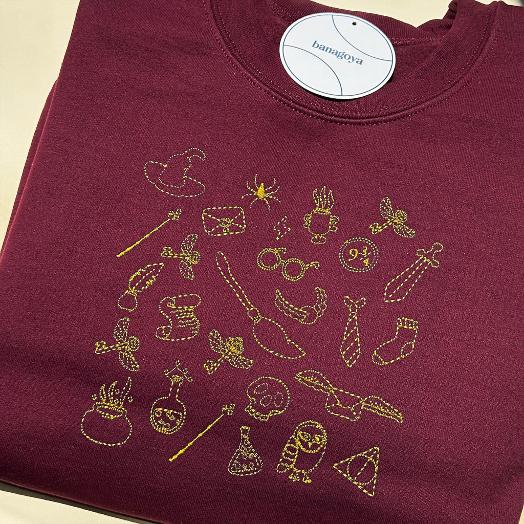 Wizard magic doodle embroidery design