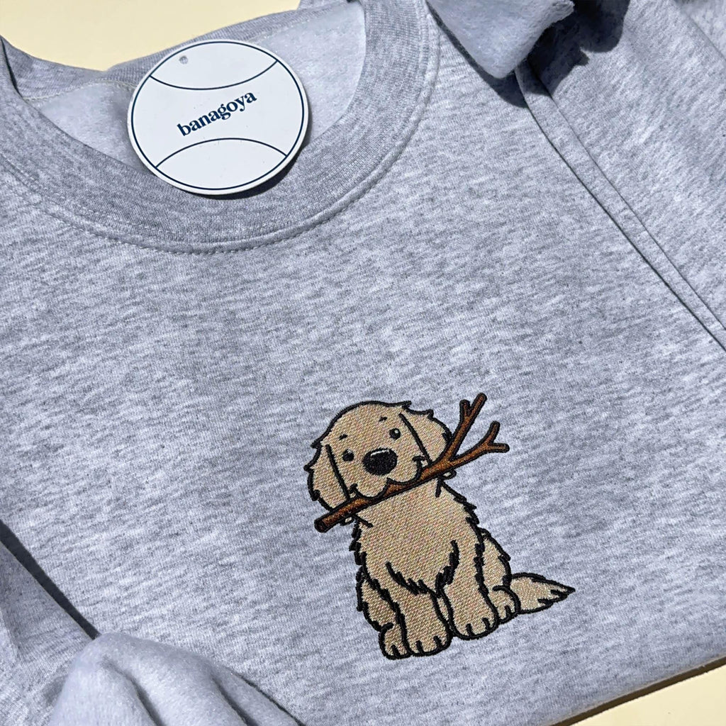 Golden retriever embroidery design