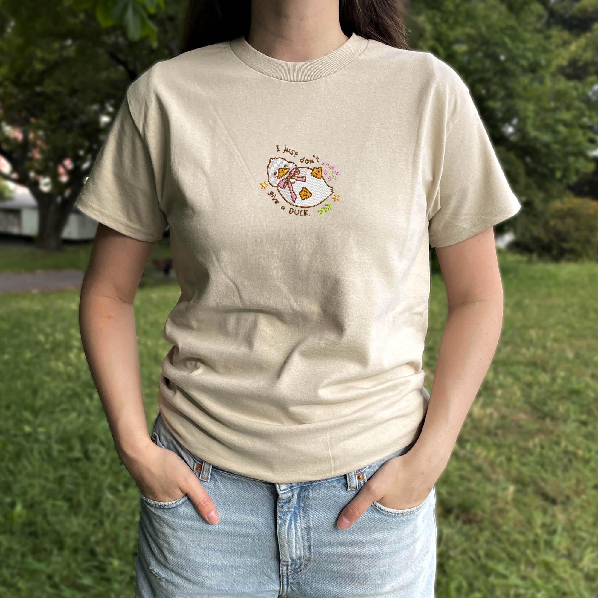 Cute goose embroidery design