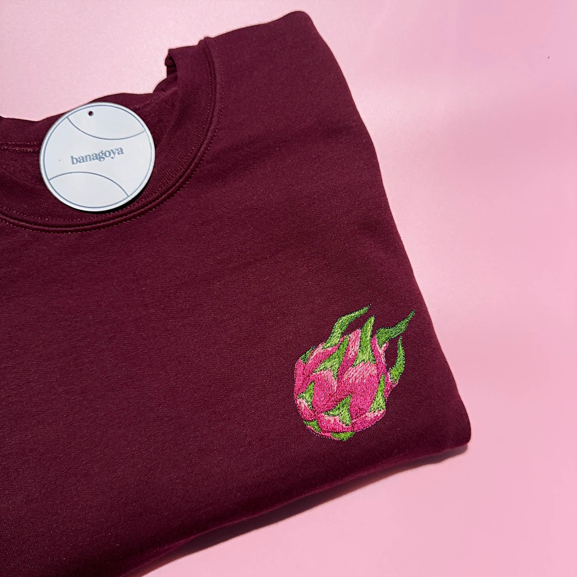 Dragon fruit embroidery design