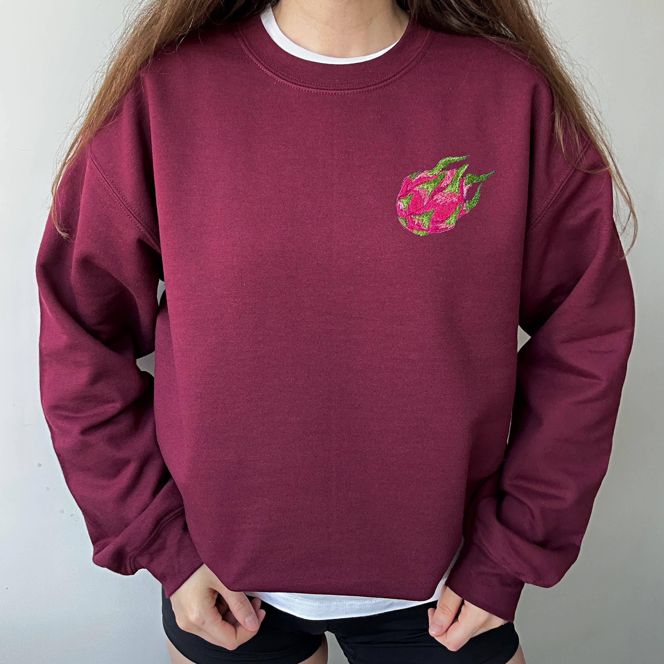 Dragon fruit embroidery design