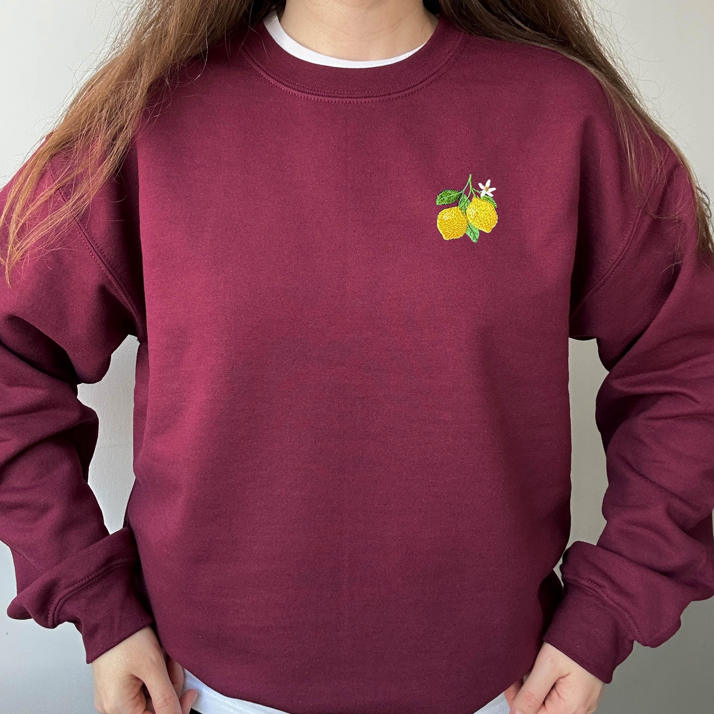 Lemon branch embroidery design