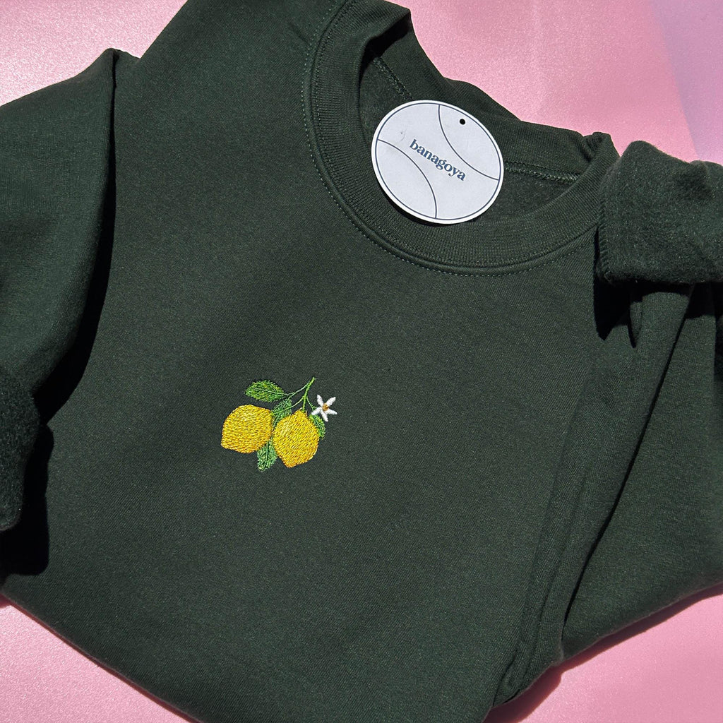 Lemon branch embroidery design