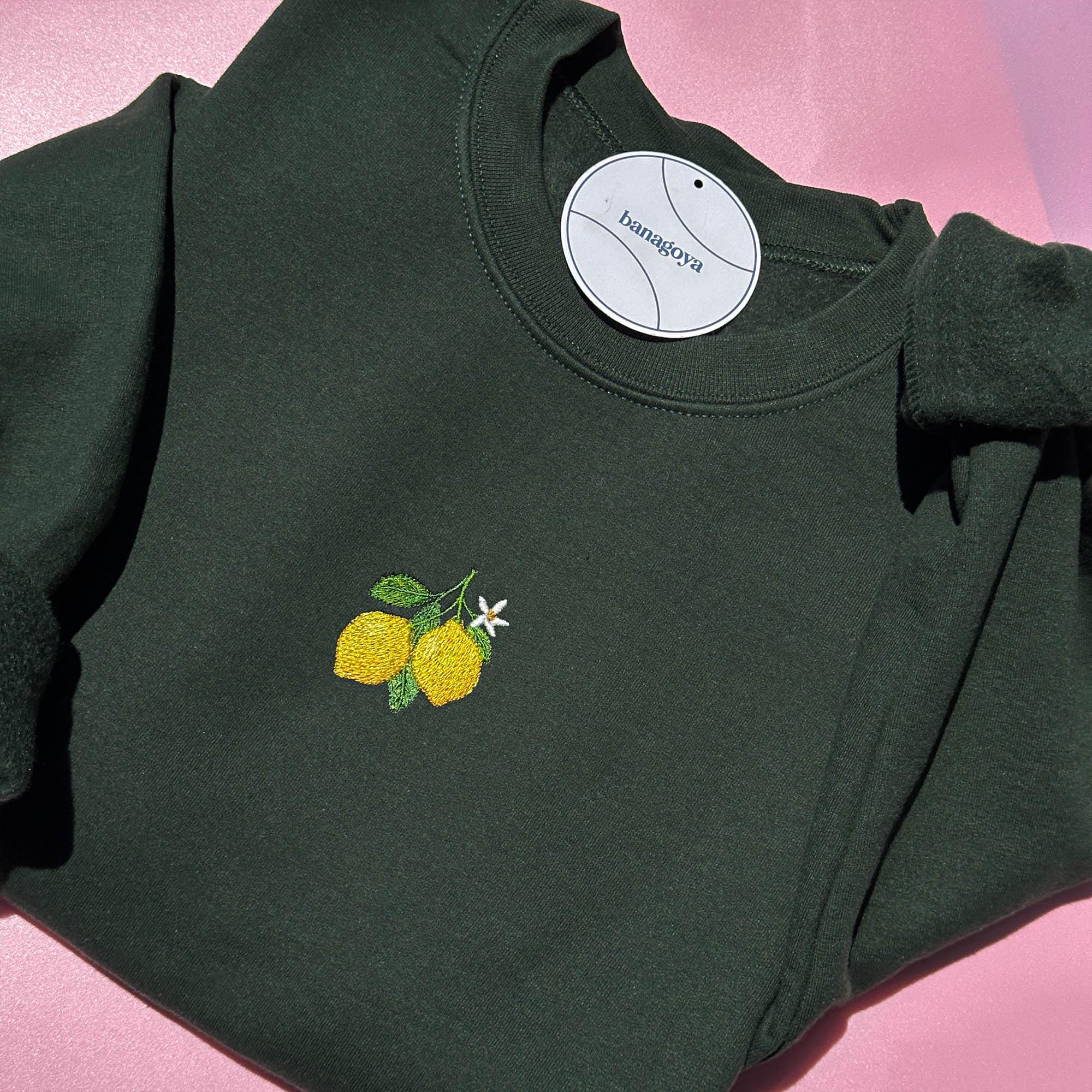 Lemon branch embroidery design