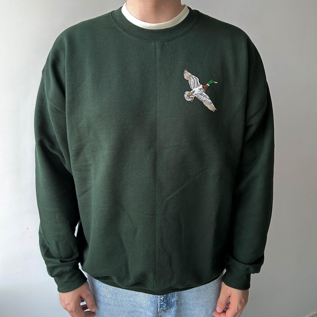 Mallard duck embroidery design