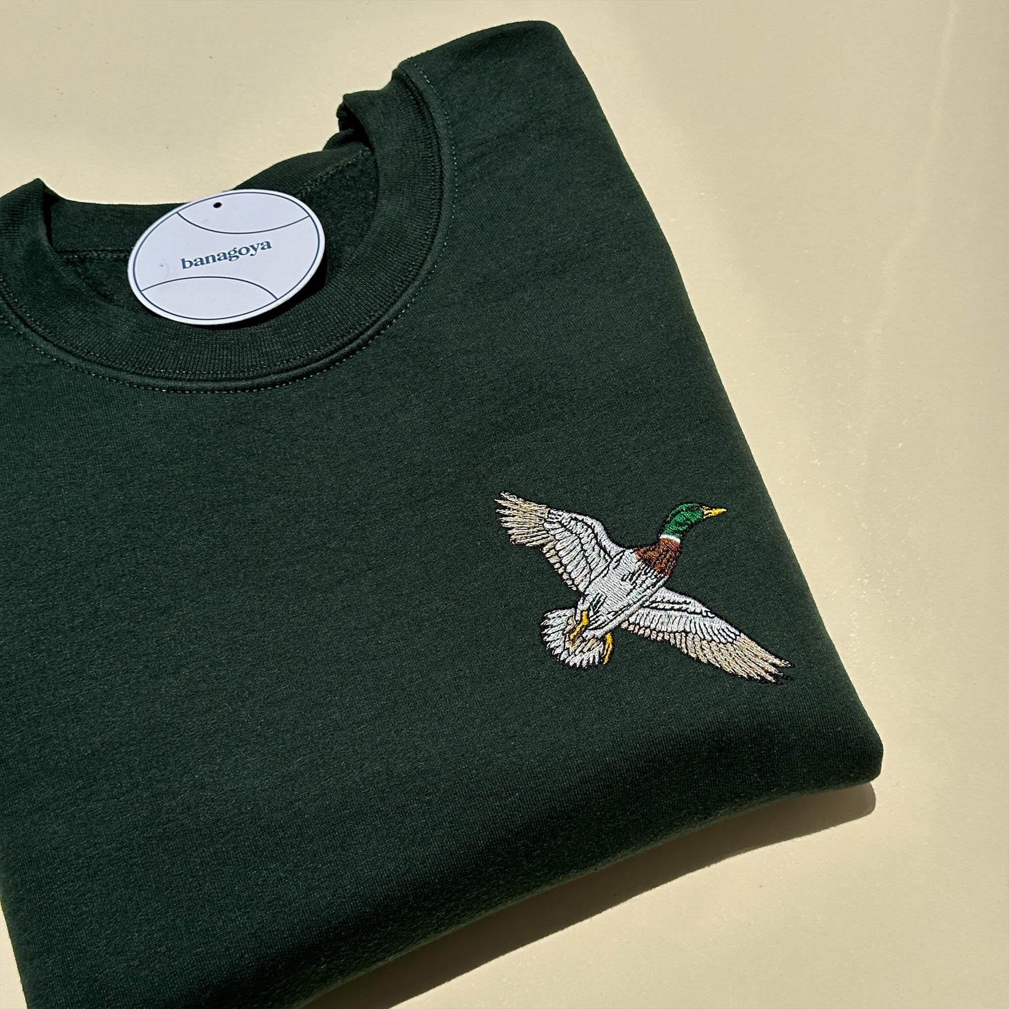 Mallard duck embroidery design