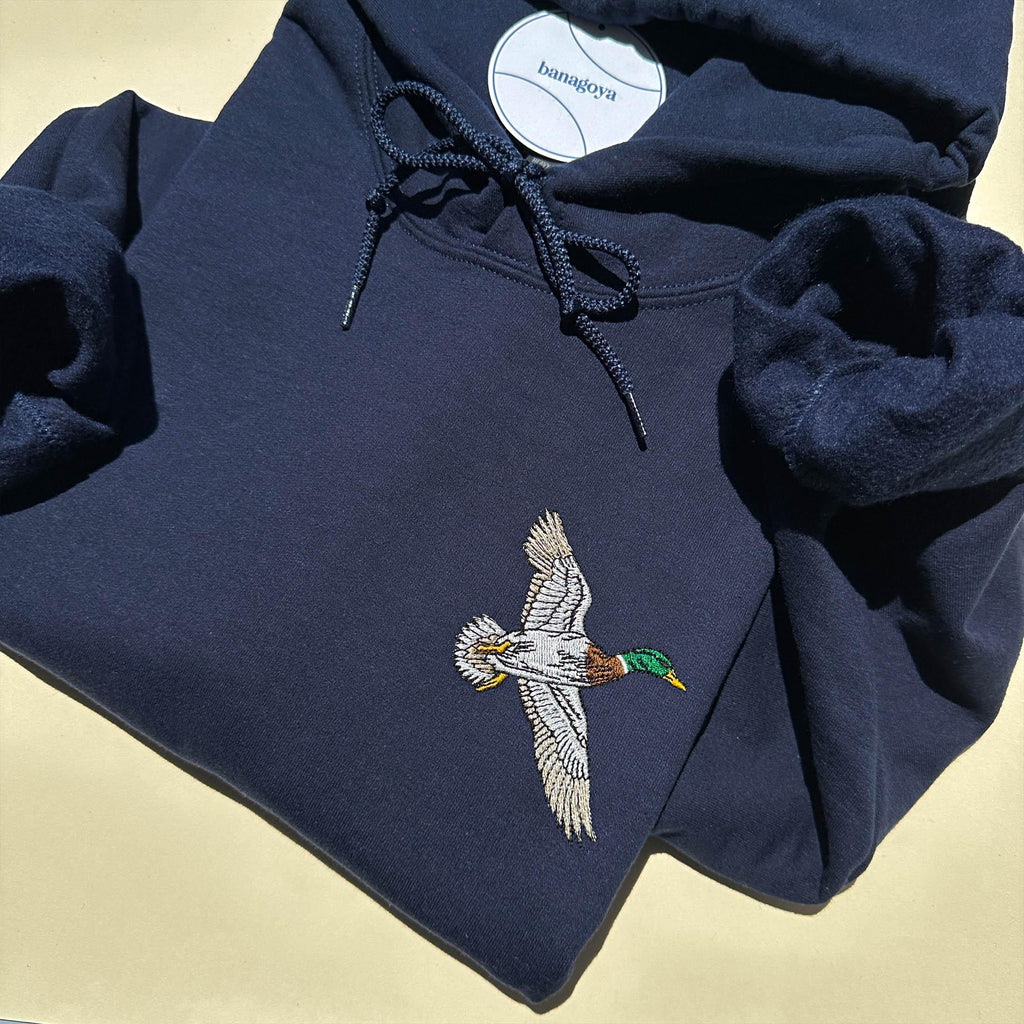 Mallard duck embroidery design