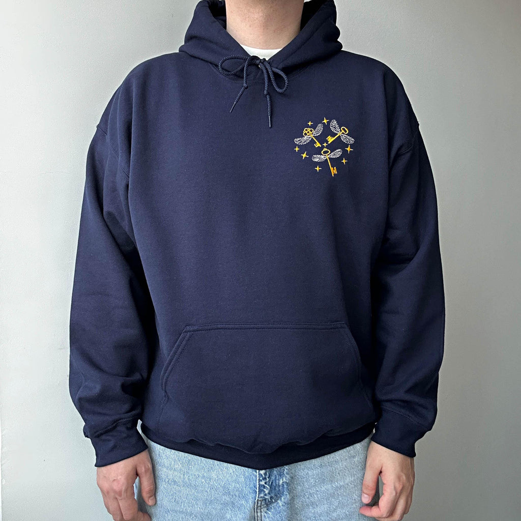 Flying keys embroidery design