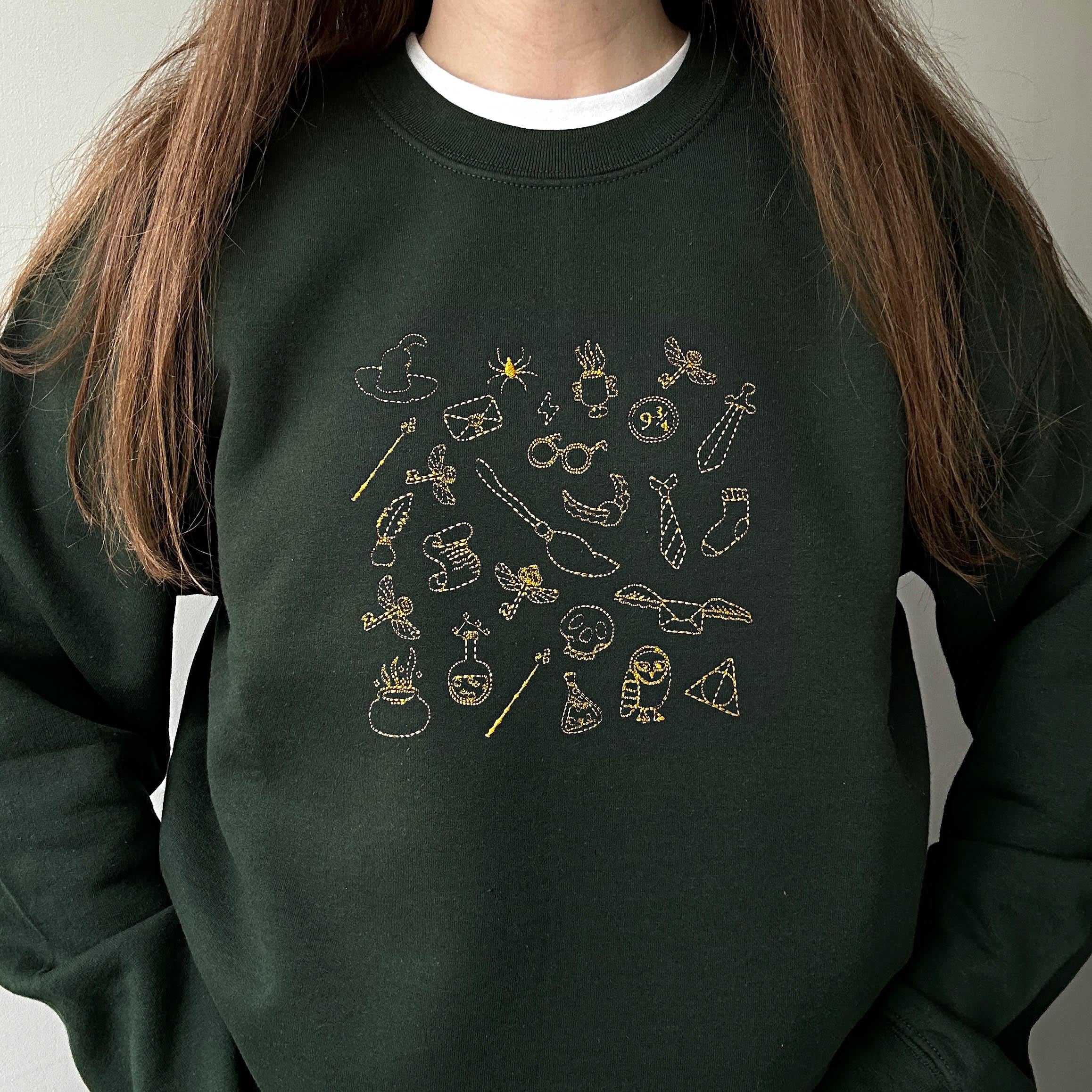 Wizard magic doodle embroidery design