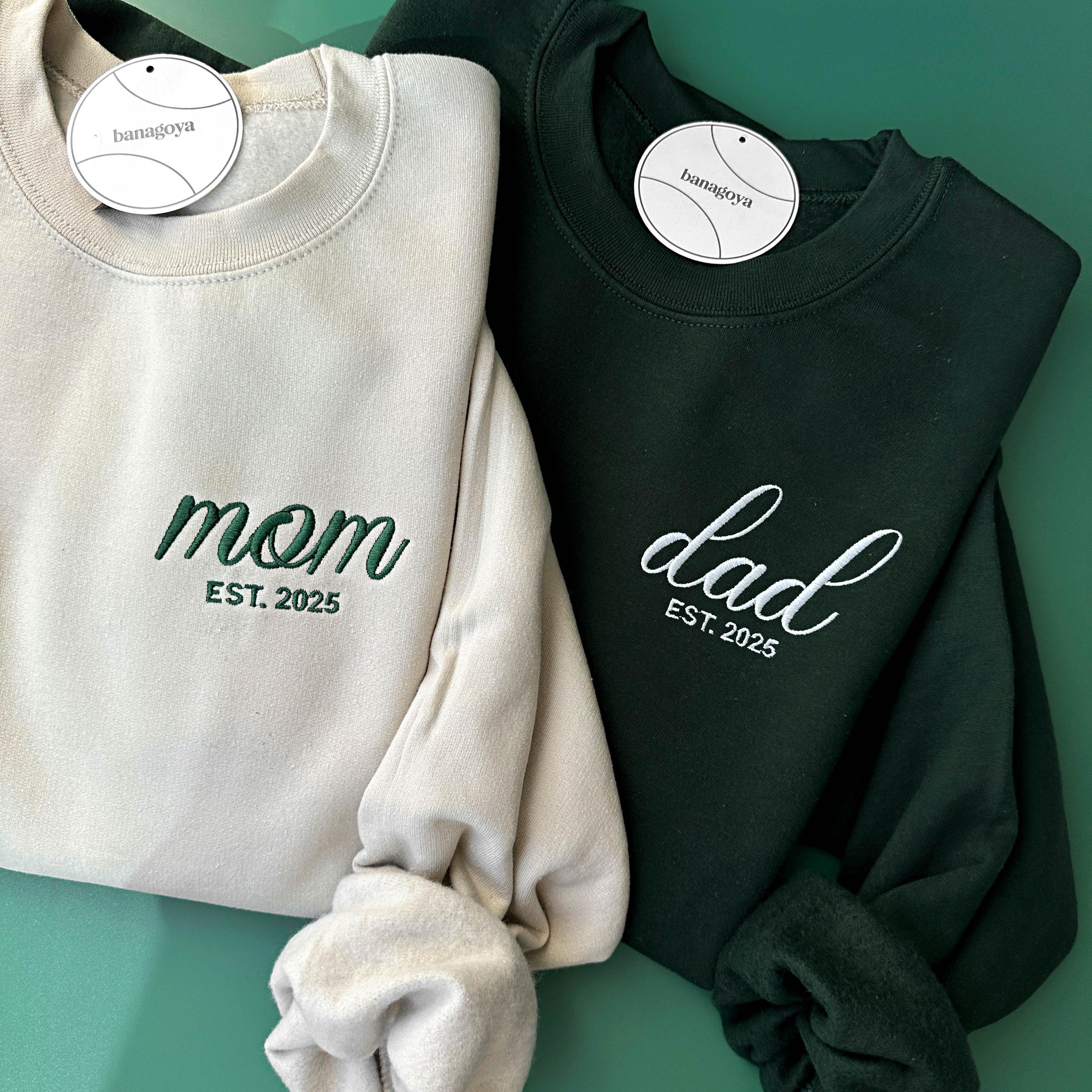 Mom/Dad custom embroidery design