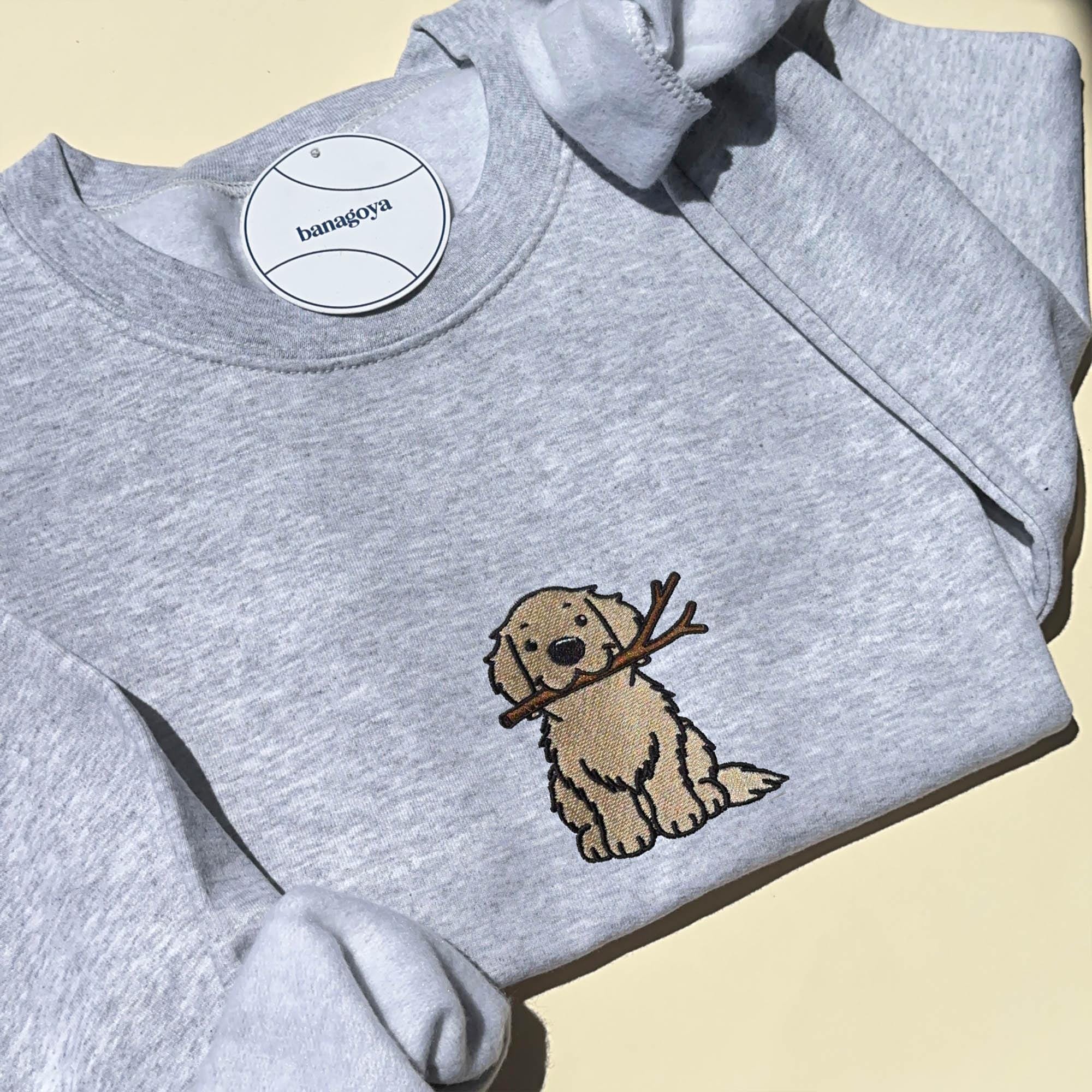 Golden retriever embroidery design