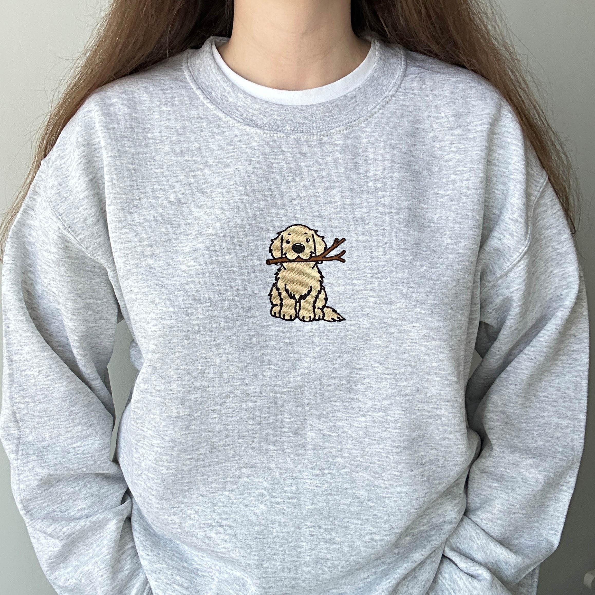 Golden retriever embroidery design