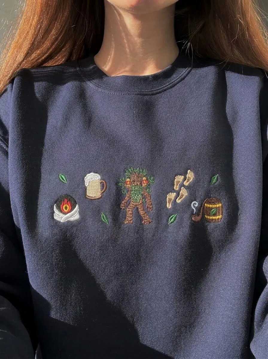 Embroidered Fantasy Sweatshirt, Bookish Merch, Book Shirt, Tree Hoodie, Bookish Gifts