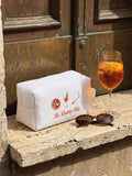 La Dolce Vita Custom Makeup Bag, Aperol Spritz Beach Bag, Travel Accessories, Italian Gifts, Girls Trip Gifts